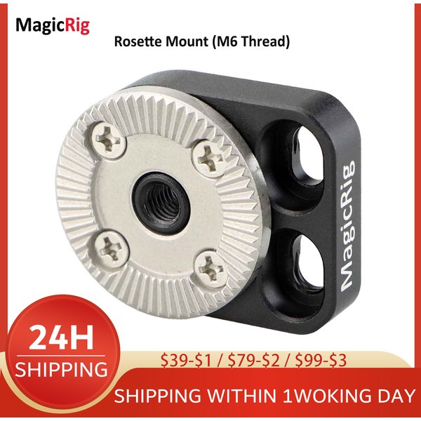 MagicRig Standard Rosettenadapter Rosettenhalterung ARRI Rosette M6 Gewindehalterung für DSLR-Kamerakäfig / Griff / Rosettenzubehör