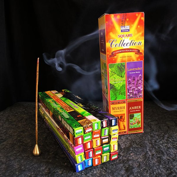 4/10/25 Kleine Schachteln Natürliche Indische Räucherstäbchen Sandelholz Tibetischer Lavendel Düfte für Zuhause Opium-Duft Meditation