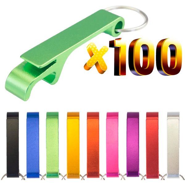 Großhandel 100/50/20 Stück Personalisierter Flaschenöffner-Schlüsselanhänger mit Eigenem Logo und Namen, Individuelles Hochzeitsgeschenk, Bar- und Getränkeflaschen-Zubehör