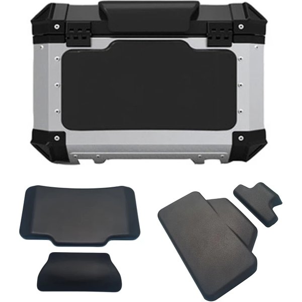 Motorcycle Passenger Backrest Back Pad Universal Self-adhesive Shockproof Moto Rear Top Case Box Luggage Cushion Pad Backrest