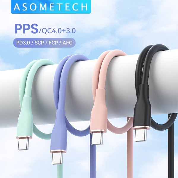 Asome tech 2m 60w schnelles usb c kabel typ c kabel schnell lade datenkabel ladegerät usb kabel c für samsung s21 s20 a51 xiaomi mi 10