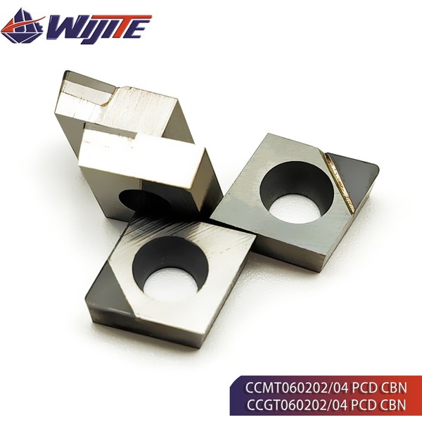 PCD-Werkzeug CCMT060202 04 08 CCGT060202 04 zur Bearbeitung von Kupfer und Aluminium, CBN zur Bearbeitung von Hartstahl und Gusseisen CCMT CCGT