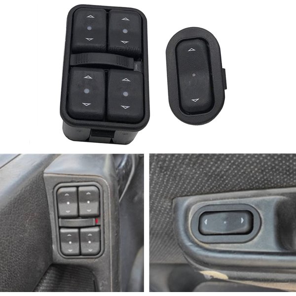 Car Styling Electric Power Master Window Control Switch Lifter Button For VAUXHALL ASTRA Mk IV ZAFIRA OPEL ASTRA ZAFIRA 90561086