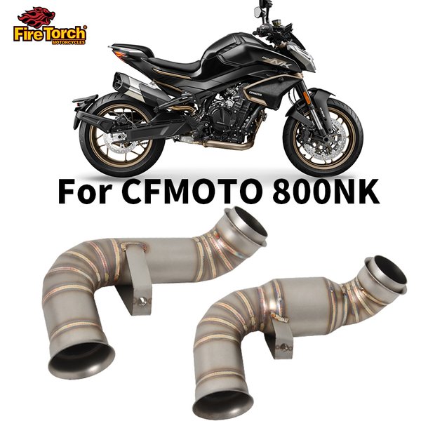 Tuyau de liaison intermédiaire en acier inoxydable pour moto CF, silencieux d'origine allergique, systèmes de moto Escape, à enfiler, 800NK, 800 NK