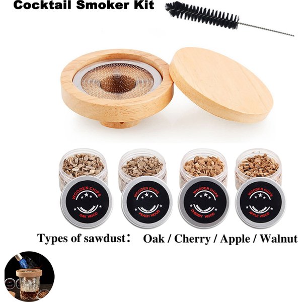 Cocktail Smoker Kit for Whiskey,Cheese and Flavor Drink Smoker Accessories Cocktail Bar Accessories Cocktail Smoker