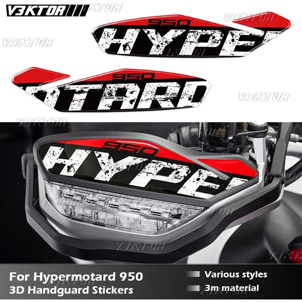 Für Hypermotard 950 SP950 RVE 3D Motorrad Handschutz Aufkleber Hand Guard Shield Schutz Aufkleber