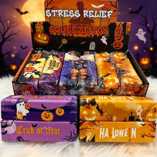 Halloween Slow-Rising Butterstick Squishy Spielzeug – Weiches, elastisches Quetschspielzeug, tragbares Stressabbau-Fidget-Spielzeug gegen Angstzustände