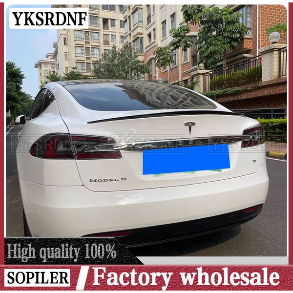 For Tesla model S 2012- 2020 MODEL-S special model spoiler ABS material car tailgate primer color rear spoiler car tuning