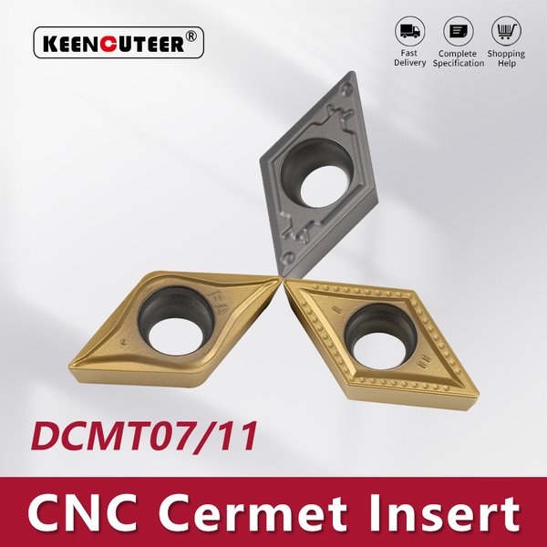 Płytki tokarskie z węglika spiekanego DCMT070204 DCMT11T304 DCMT11T308 do obróbki zewnętrznej, ostrza do tokarek CNC SDJCR SDJCL