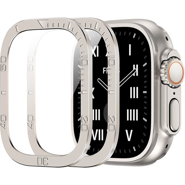 Tempered Glass for Apple Watch Ultra 2 49mm Screen Protector Anti-Scratch Metal Frame for IWatch Series Ultra 49 mm Accessories