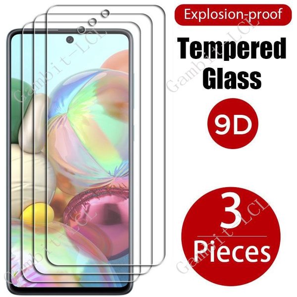Film protecteur d'écran en verre pour Samsung Galaxy A71, 5G, 6.7 pouces, Galaxy A715G, Galaxy A71, A716, A715, A 71, 3 pièces