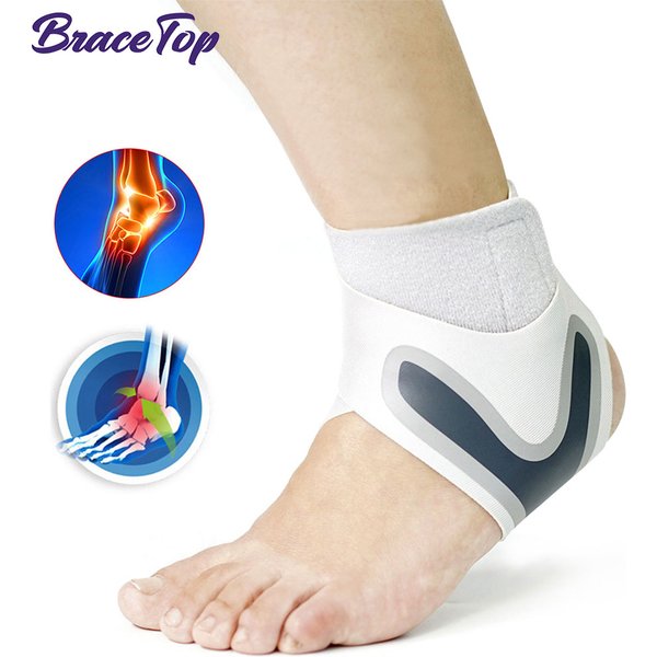 Support de compression pour le sport, 1 pièce, stabilisateur de rinçage, orthèse tendon oto instituts sangle pied entorse blessure ronde basket-ball football
