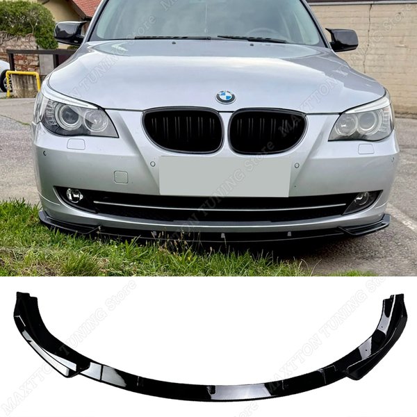 Splitter przedniego zderzaka do BMW serii 5 E60 E61 Standard 2008-2010, przedni spoiler, dyfuzor, modyfikacja, osłona zewnętrzna, listwa ozdobna