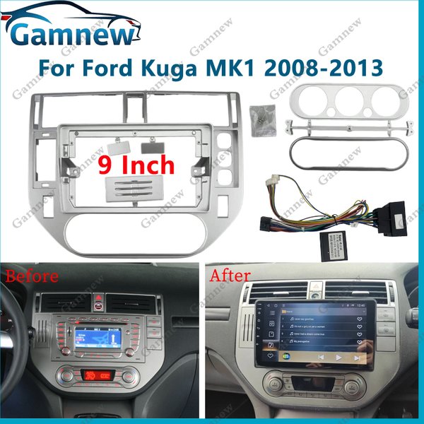 9-Zoll-Autoradio-Einbaurahmen mit Canbus-Adapter und Android-Radio-Audio-Panel-Kit für Ford Kuga MK1 2008-2013