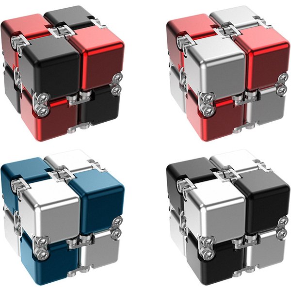 New Metal DIY Infinite Magic Cube New Unique Upgraded Disassembled Assembled Block Developing Intelligence Stress Reliever Toys