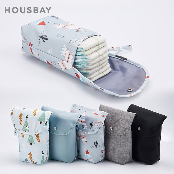 Sac à couches pour bébé, organisateur réutilisable, imperméable, sac en tissu humide/sec, rangement pour maman, sac à couches pour le transport des vêtements à couches jetables