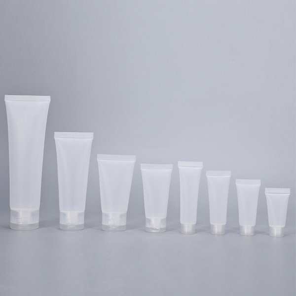 Tubes à presser en plastique africains, quotidiens, cosmétiques transparents, beaucoup de tubes souples, bouteille de voyage avec couvercle rabattable et couvercle à vis, 10 pièces