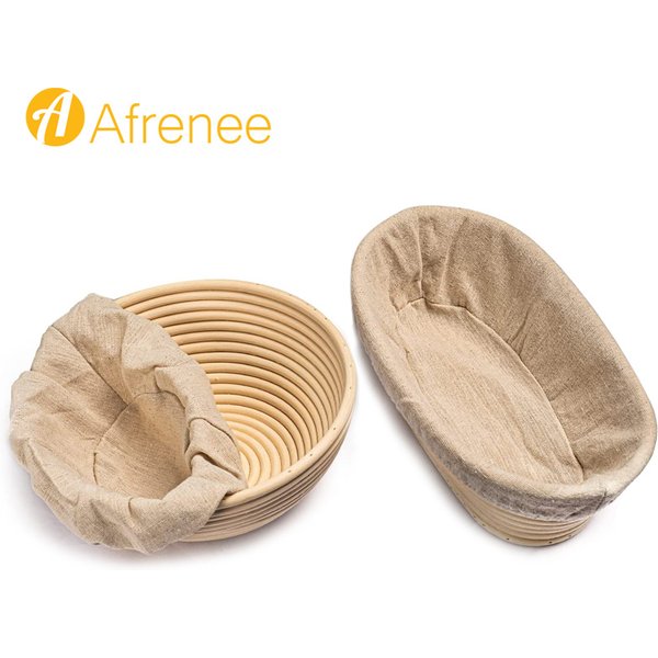Handmade Rattan Bread Proofing Basket Natural Fermentation Sourdough Banneton Bread Basket Dough Rattan Wicker Baking Bowl