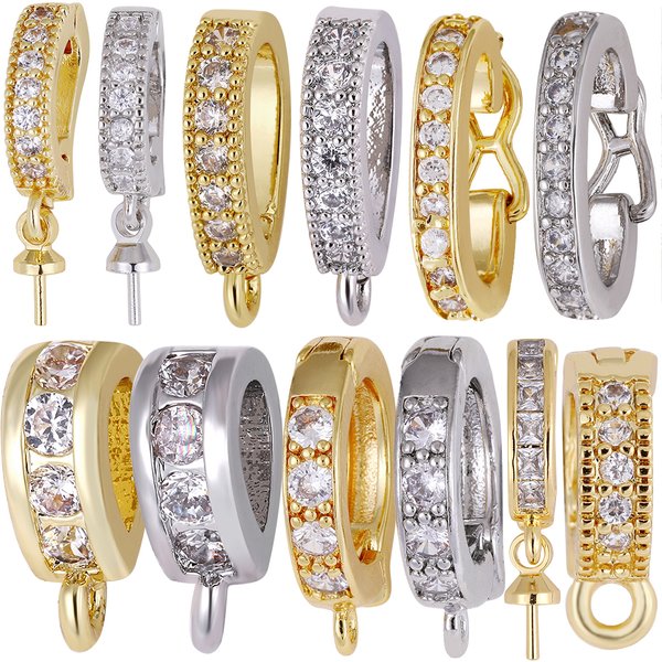 Juya 1 3 5 pièces/lot balles ouvrables faites à la main bouchons d'espacement crochets accessoires pour bricolage femmes pendentif cristal Agate fabrication de bijoux