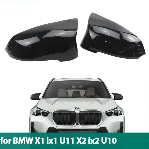 Noir brillant pour BMW X1 IX1 U11 U12, X2 IX2 U10 accessoires remplacement rétroviseur latéral couvercle capuchon