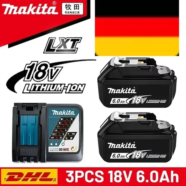 100 % Original Makita 18V 6,0Ah Akku, für Makita BL1830 BL1830B BL1840 BL1840B BL1850 BL1850B Elektrowerkzeug-Akku