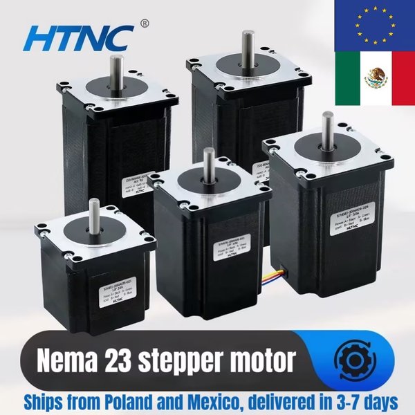 Moteur pas à pas Nema 23 20-50v moteurs cc 1.2Nm 2Nm 2.2Nm 2.5Nm 3Nm 3A 4 fils moteur pas à pas Nema23 pour imprimante 3D CNC