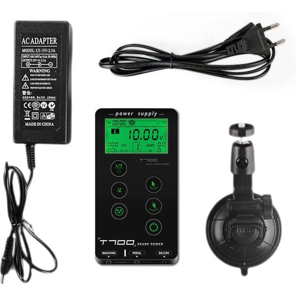 T700 Netzteil Intelligente Für Rotary Tattoo Maschine Stift Digital LCD Touch Screen Tattoo Batterie Mit Halterung Tattoo Liefert