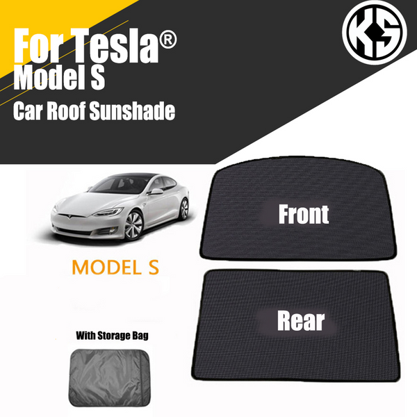 Pare-soleil de toit en verre de voiture pour remplacements modèle S 2015-2021, avant, arrière ouvert, toit ouvrant, pare-brise, filet d'ombre, protection UV, couverture intérieure