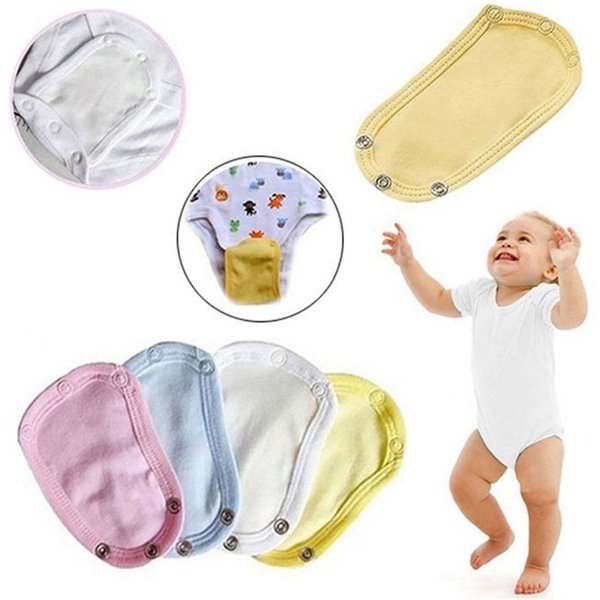 1PC Lovely Baby Boys Girls Kids Romper Partner Super Utility Bodysuit Jumpsuit Diaper Romper Lengthen Extend Film 4 Colors