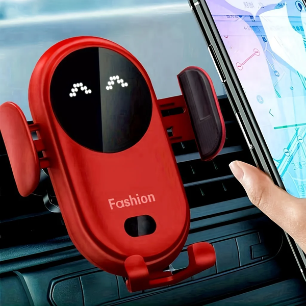 Kabelloses Ladegerät für Auto-Lüftungshalterung, Drehbare Intelligente Infrarot-Schnell-Ladestation für Autotelefone