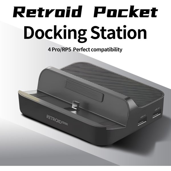 Retroid Pocket 5 Docking Station For Retroid Pocket 4 Pro / RP5 / Retroid Pocket Mini Game Console Dock Accessories Custom
