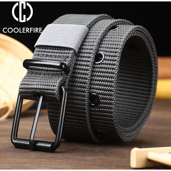 Men Belts Canvas Nylon Webbing Tactical Belt Fashion Casual Designer Unisex Belts High Quality Sports Strap HB061