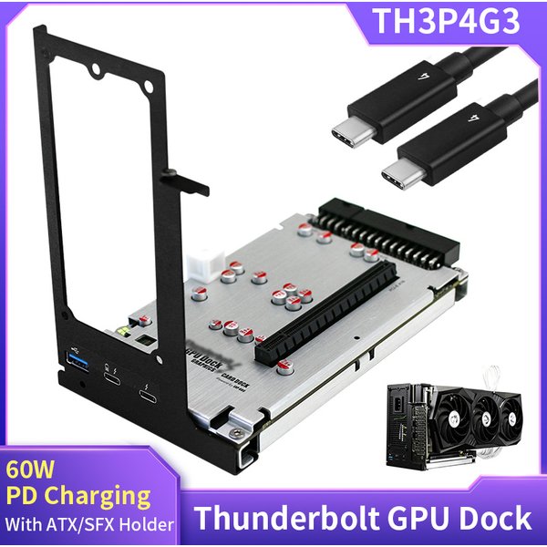 TH3P4G3 Thunderbolt-kompatibel GPU Dock PCI-E X16 Laptop zu Externe Grafik Karte für Notebook Thunderbolt-kompatibel 3 4
