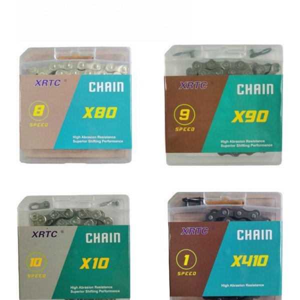 XRTC 6,7,8/9/10 vitesses 116 maillons chaînes de vélo (1/2x3/32 pouces, 1/2x1 0/128- pouces/) Compatible avec 8S,9S