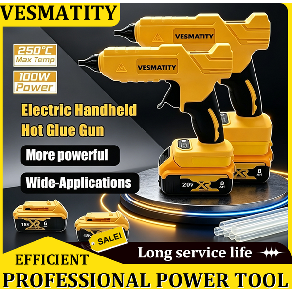 Verbrühschutzdüse Handgehaltene Elektrische Kabellose Heißklebepistole Heißschweißgerät Heißluftpistole Reparatur-DIY-Werkzeug für DeWalt-Akku