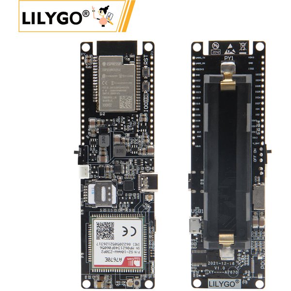 LILYGO® TTGO T-A7670G/E/SA R2 4G Development Board LTE CAT1 SIM Module ESP32 Support GSM/GPRS/EDGE TF Card A7670G A7670E A7670SA