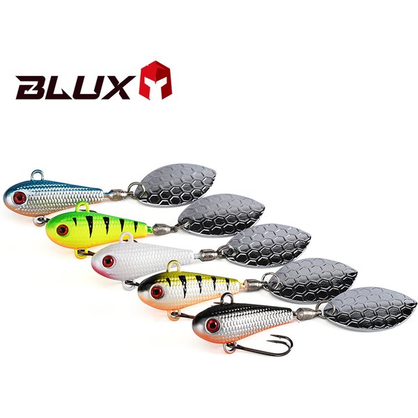 BLUX 5 pièces/lot Leurre de pêche SPINTAIL 4.5g 7g 11g 14g 19g Spinner Vib en métal, Jig de lancer, Leurre cuillère pour pêche au bar en eau douce