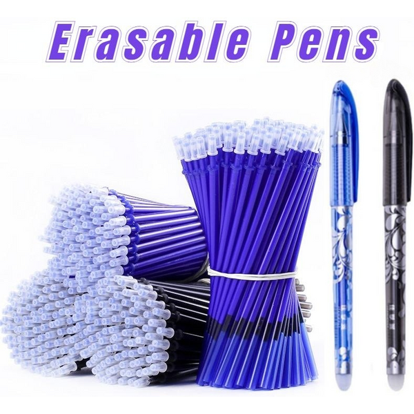 22 teile/satz lösch bare Stift Gel schreiber 0,5mm Schul bedarf blau schwarz Tinte Nachfüllungen Stab Schreib gel Stift Büro Briefpapier Kinder Stifte