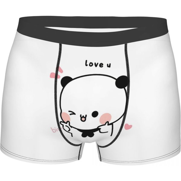 Finger Guns Love Man Boxer Slip Bubu Dudu Dessin animé Sous-vêtements hautement respirants Short imprimé de haute qualité Cadeaux d'anniversaire