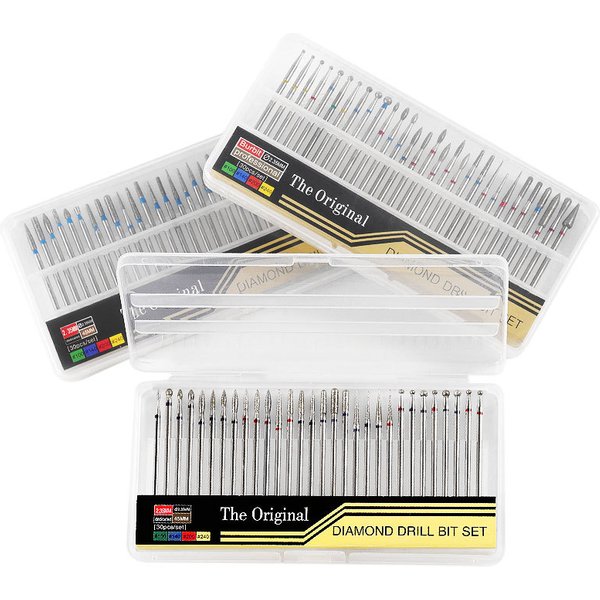 Jeu de forets à ongles 30 pièces/boîte, accessoires de perceuse à ongles en alliage, meulage de diamant, ensemble d'outils d'élimination de l'armure de la peau morte
