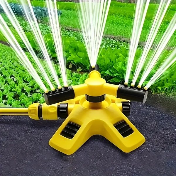 Rüsten Sie Ihren Garten mit diesem 360° auf ° Rotierender Kunststoffsprinkler – perfekt für Bewässerung und Bewässerung im Freien!