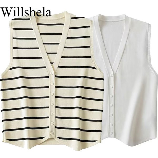 Wills hela Frauen Mode Argyle Plaid Einreiher Strickweste Vintage V-Ausschnitt ärmellose weibliche schicke Dame Outfits
