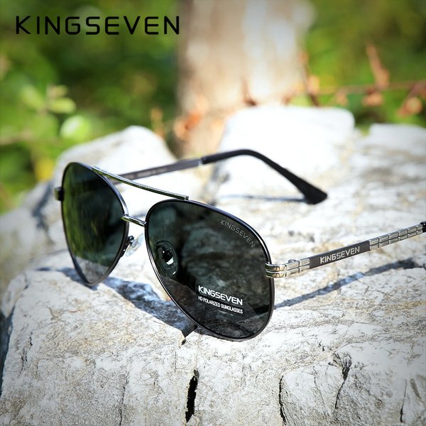 KINGSEVEN Neue Upgrade Aviation männer Sonnenbrille Polarisierte Anti-Glare Sonnenbrille Fahren Brillen Gafas De Sol