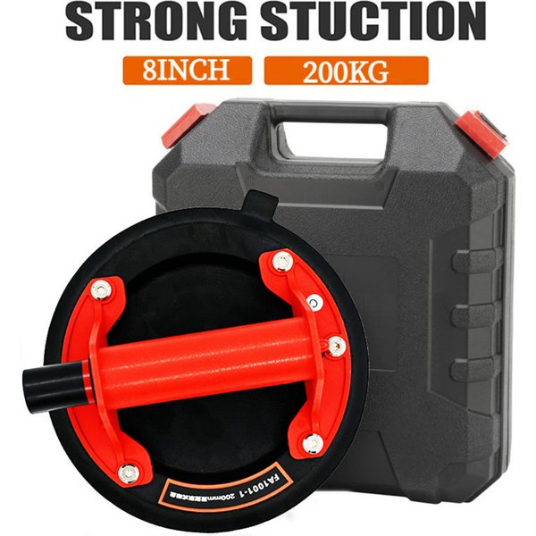 8 Inch 200KG-250KG Air Pump Vacuum Suction Cups Powerful Heavy-Duty Strong Hand Pump Sucker Lifted with Storage Box