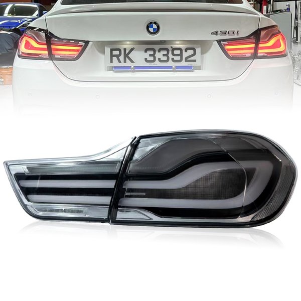 Adapté aux BMW Série 4 F32 F33 F36 F82, mise à niveau des feux arrière LED, ensemble de feux arrière transparents, feux arrière LCI, JONE plug and play.
