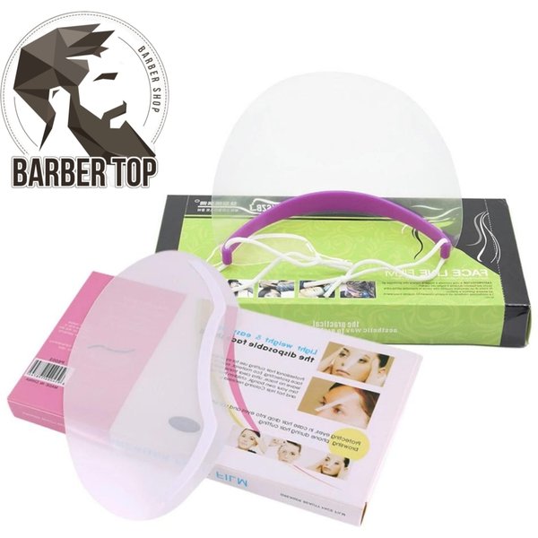 Bouclier facial transparent en forme de poulet, 50 pièces, masque facial isolant, protection des yeux pour barbier, fournitures de protection contre les coupes de cheveux