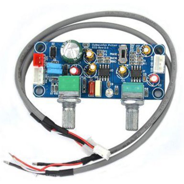 Carte d'amplificateur de préampli de caisson de basses, filtre passe-bas, DC 9-32V, préampli Mono/double canal avec réglage du Volume des basses