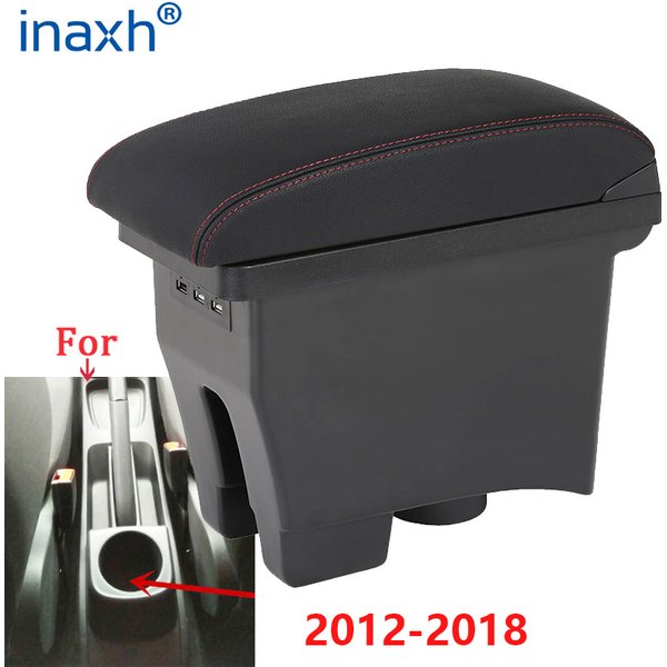 Für Volkswagen POLO Armlehne 2012-2018 Neu Für VW POLO Mk5 6R Vento Auto-Armlehnenbox Mittelkonsole Aufbewahrungsbox Auto-Zubehör Nachrüstung