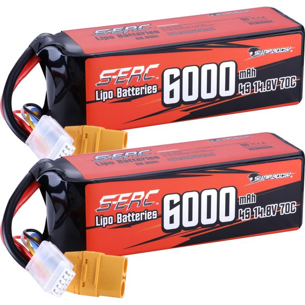 Sun Padow 4s Lipo Batterie für 14,8 V 6000mah 70c xt90 Stecker mit RC Buggy Truggy Fahrzeug Auto LKW Tank Racing Hobby