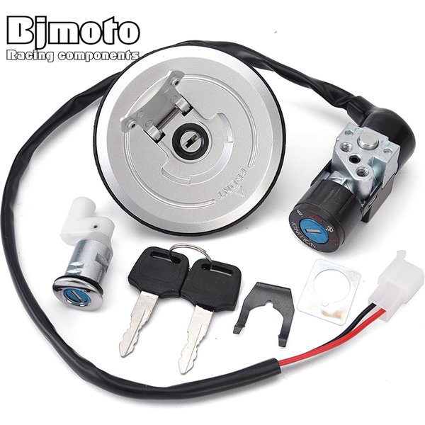 CBR 125 R RS RW bouchon de gaz de carburant interrupteur d'allumage serrure de siège avec Kit de clé pour Honda 35010-KPP-860 CBR125R CBR125RS CBR125RW 2004-2010